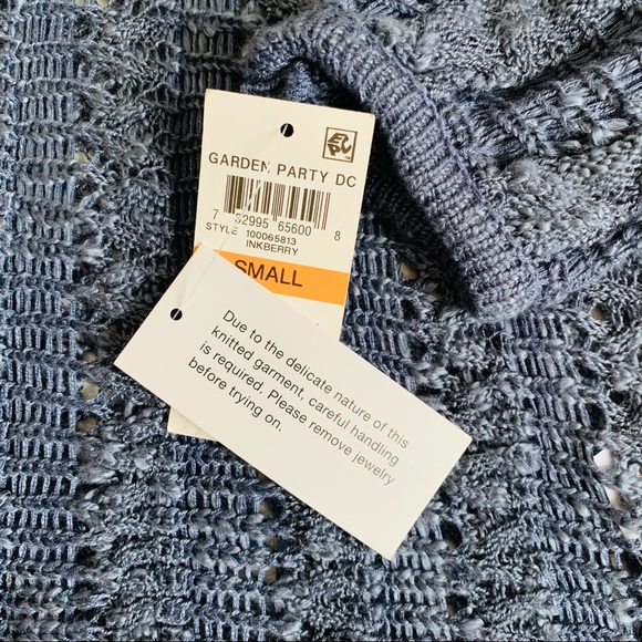INC Loose Knit Blue Sweater - Picture 5 of 5